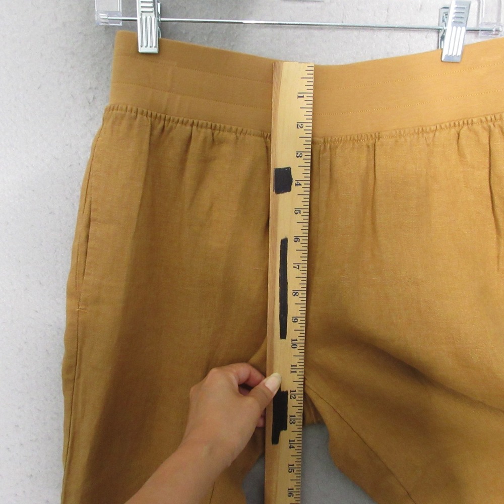 Soft Surroundings Pants Linen Aliso Point Wide Leg Boho Coastal Lagenlook Pocket - Picture 5 of 10